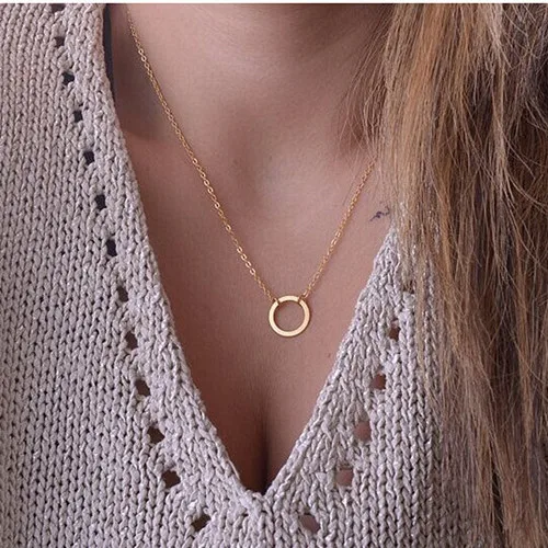 New Minimalist Pendant Women\'s Necklaces Cross Leaf Silver Color Knot Design Female Neck Jewelry Infinity Multilayers Collares