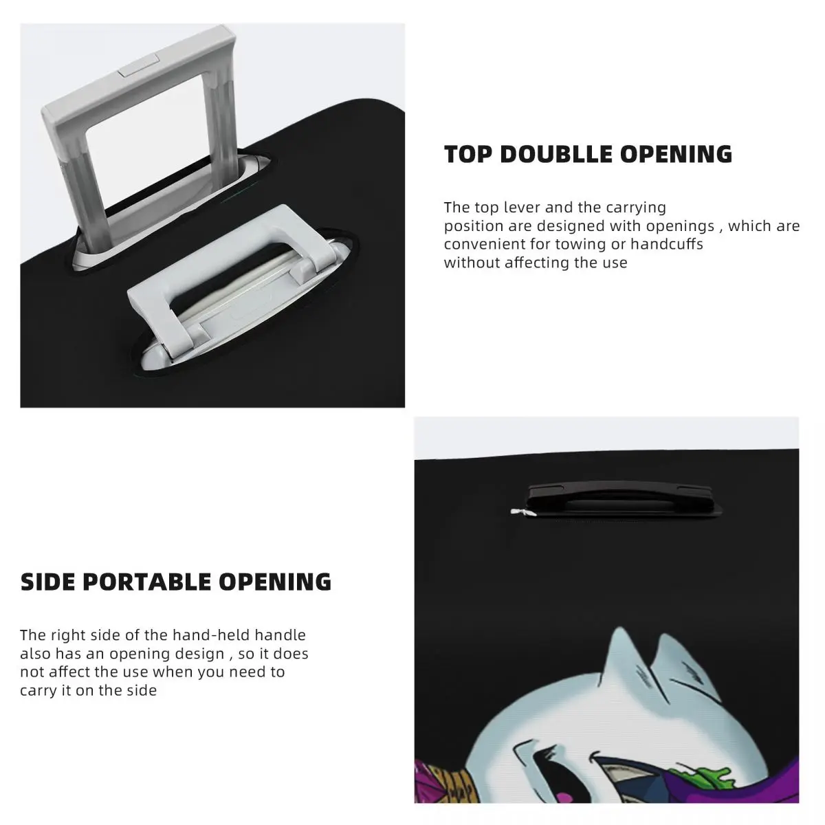 غطاء حماية حقيبة King Boo، أغطية حماية مرنة لأمتعة السفر مقاس 18-32 بوصة