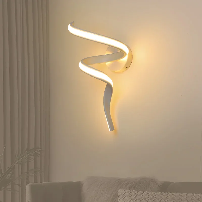 Modern LED Wall Lamp for Living Room Backgroud Bedroom Bedside Aisle Stairs Indoor Home Decor Sconce Lighting Fixture Luster