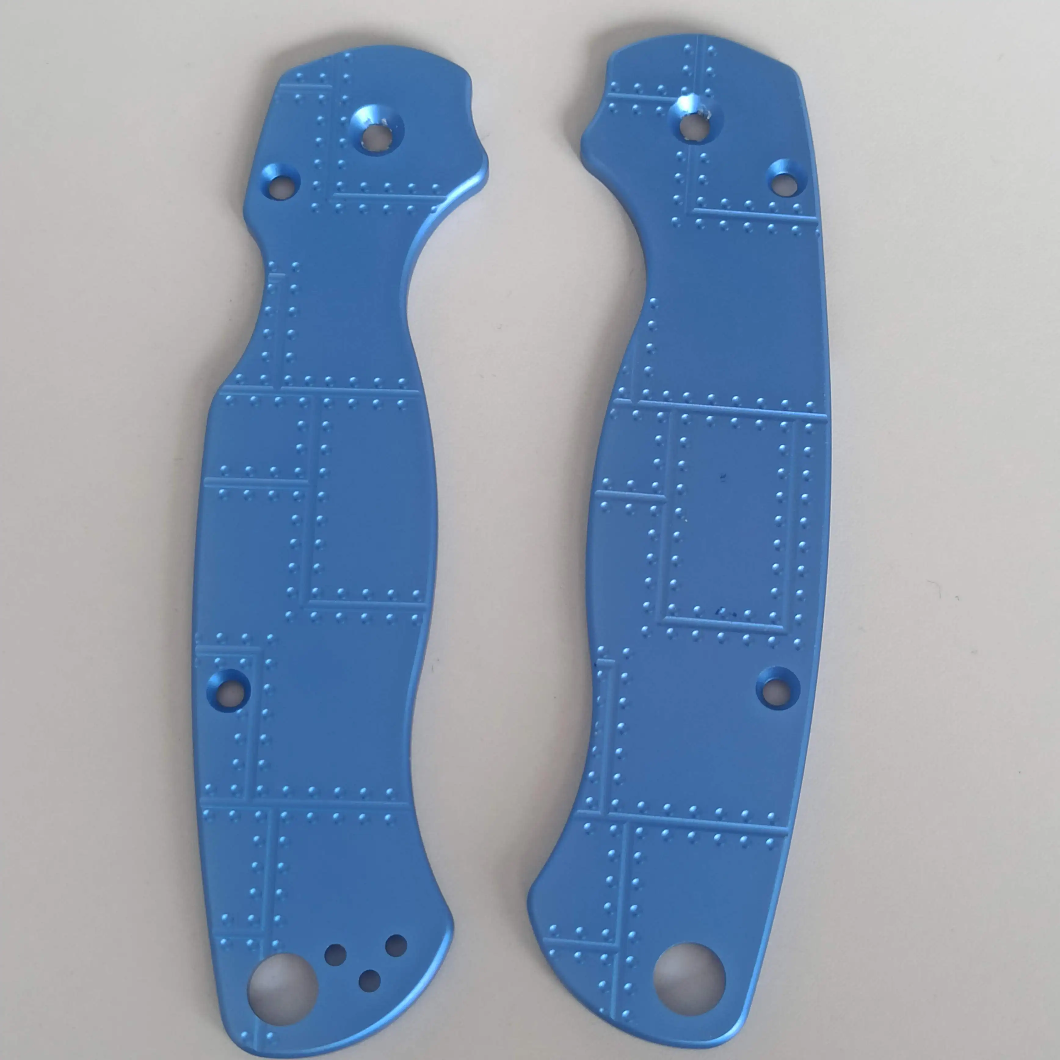 Aluminum Alloy Knife Handle Scales,Liners Spacer for Spyderco C81 Para 2 Knives