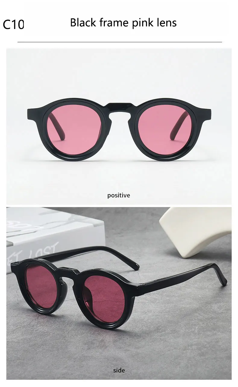 2025 Retro-Sonnenbrille mit dickem Rahmen, ovale Sonnenbrille für Herren, amerikanischer Stil, graue Brillen, Retro-Leopardenmuster-Brille, UV400-Rezept – Detail 19
