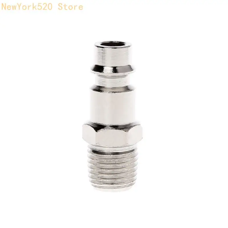 Euro Air Line Hose Fitting Connector Quick Release 1/4 Inch BSP Male Thread N84C