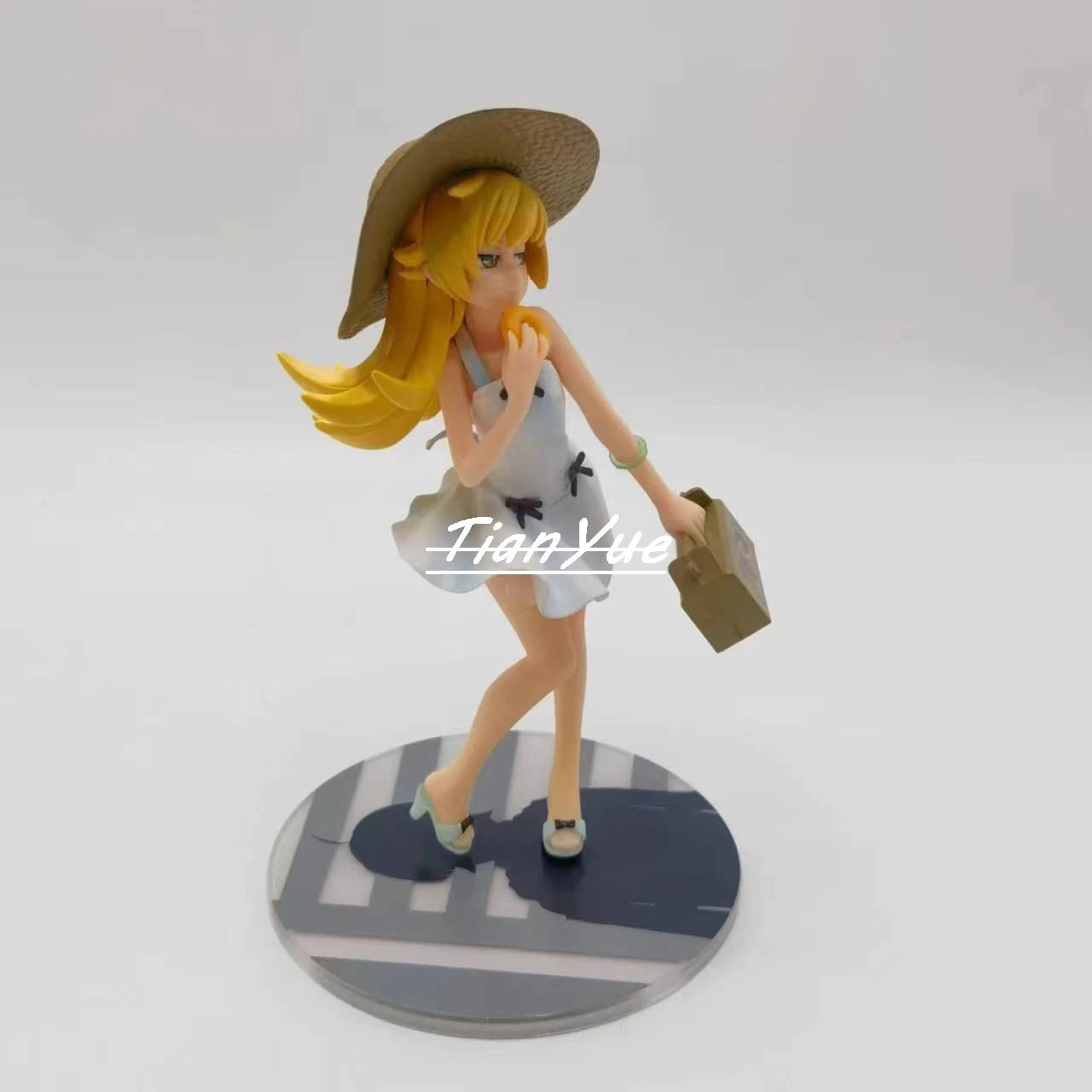 Anime Oshino Shinobu Donuts version Action Figure Model Toy 19cm