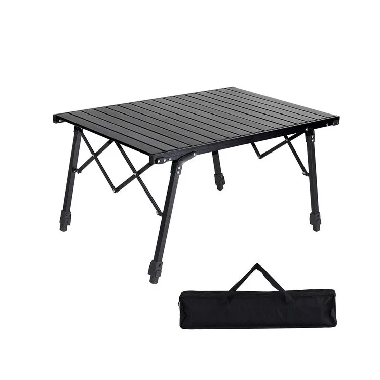 Adjustable Aluminum Modern Outdoor Camping Folding Table-Lightweight & Easy Carry for BBQ Hiking Picnic Hotel Use