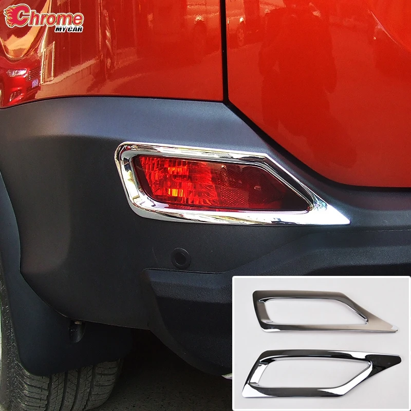 For Toyota RAV4 2013 2014 2015 Chrome Rear Reflector Fog Light Foglight Lamp Cover Trim Frame Molding Decoration Car Styling