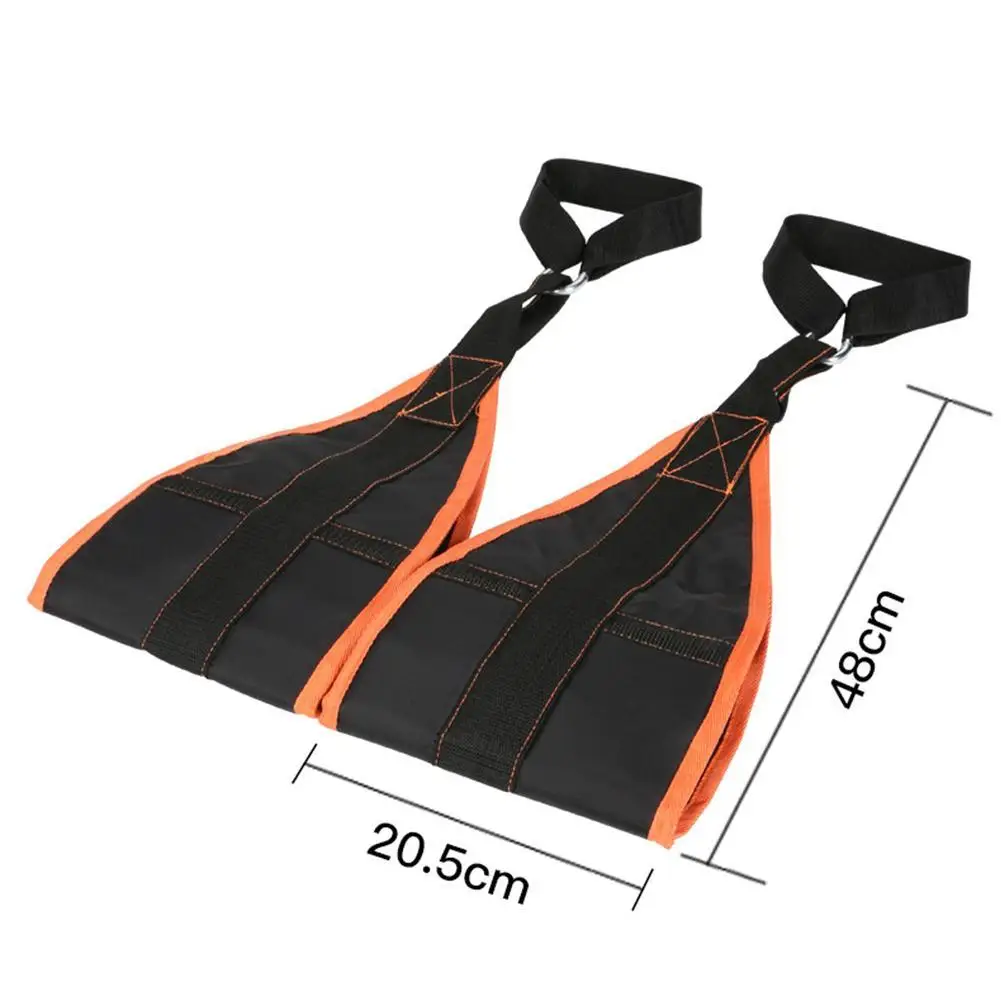 2 Pcs Abdominal Muscle Cantilever Training Belt Support Hanging Belt Suspension Pull Up Leg Fitness Tool For Men Household Nylon