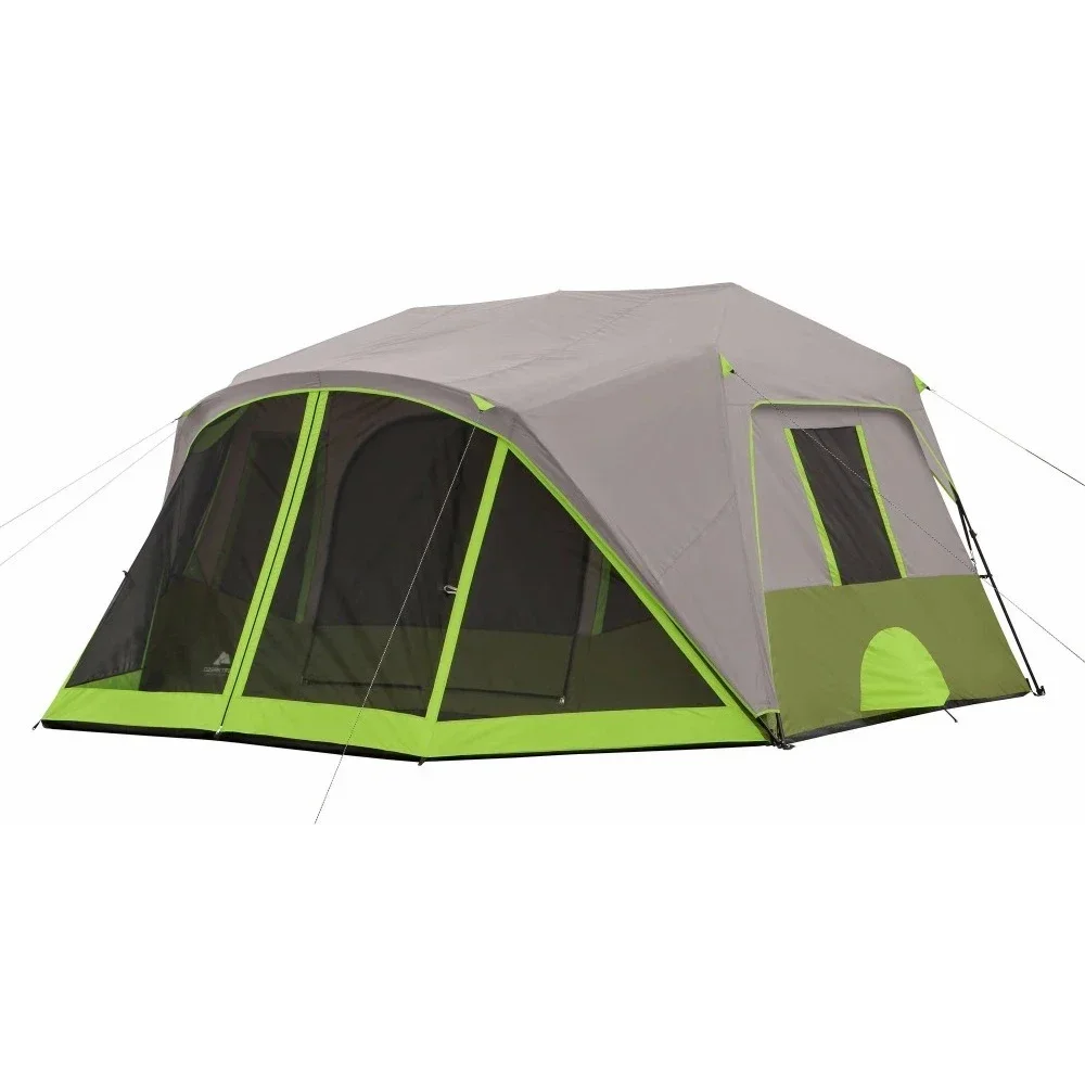 

14' x 13.5' 9 Person 2 Room Instant Cabin Tent with Screen Room, 30.8 lbs