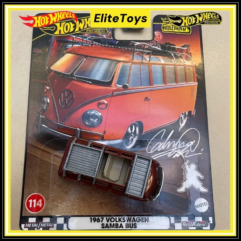 

Оригинальные Hot Wheels Premium Boulevard 1967, Volkswagen Samba Bus, коллекционная 1:64, литая под давлением модель автомобиля, игрушки из сплава, подарки для мальчиков