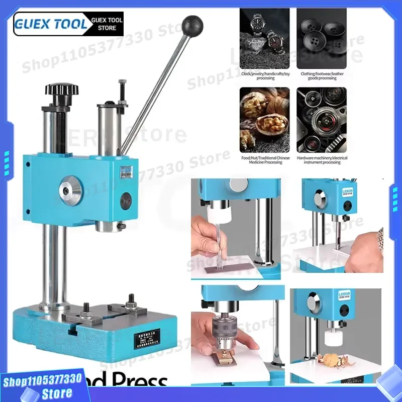 Small Manual Punching Machine Industrial Precision Press Prototype Compact Operation Device for Metal Stamping Workshop Tool