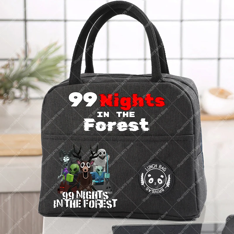 لعبة 99 ليال في الغابة الأطفال أنيمي حقيبة حمل الغداء حقيبة أطفال الكرتون معزول حقيبة يد اكسسوارات عادية كيس التخزين الهدايا