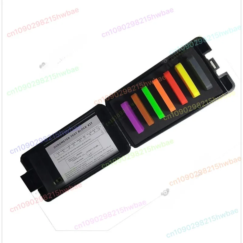 

A Type Rubber Hardness Block Test with Durometer Test Block Kit Durometer Type A Durometer Test Block Color Black