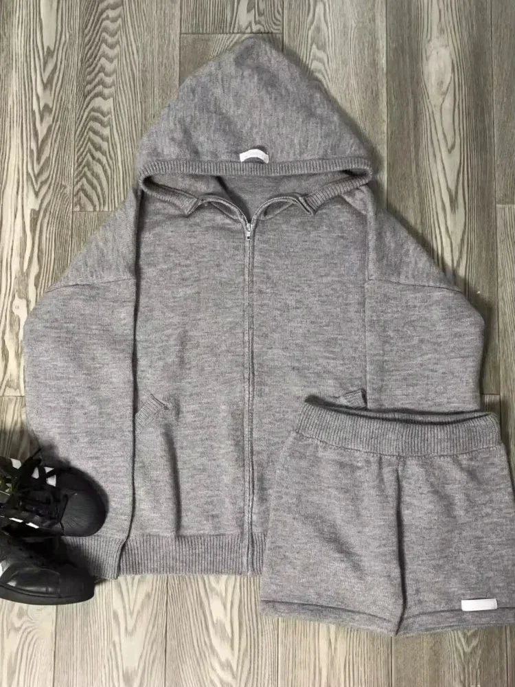 

Американский стильный новый комплект из 2 предметов в стиле ретро, женская куртка с длинными рукавами, шорты, осень-зима, корейский стиль, шикарные наряды Y2k