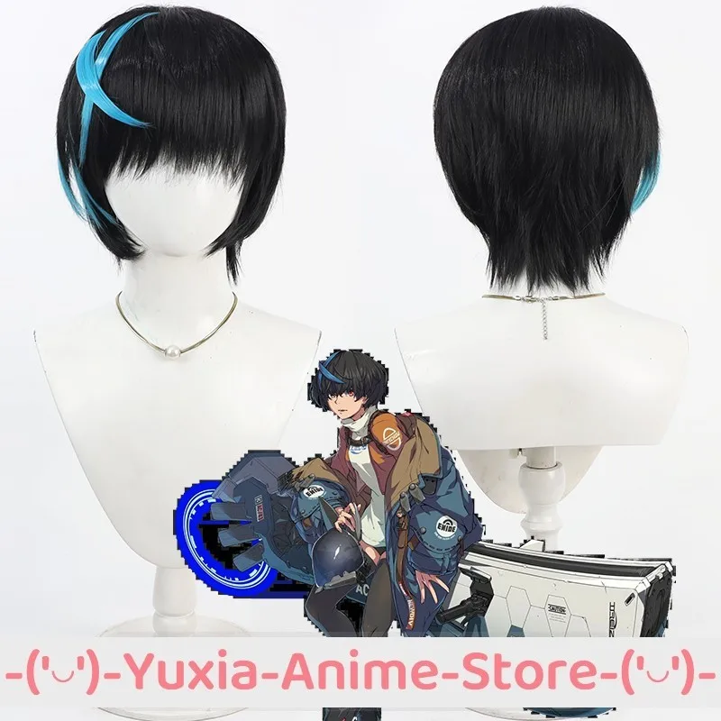 مذنب جير ستريف العهد Unika شعر مستعار تأثيري أنيمي لعبة لعب الأدوار زي حفلة الدعامة الباروكات الشعر الاصطناعية ألياف مقاومة للحرارة