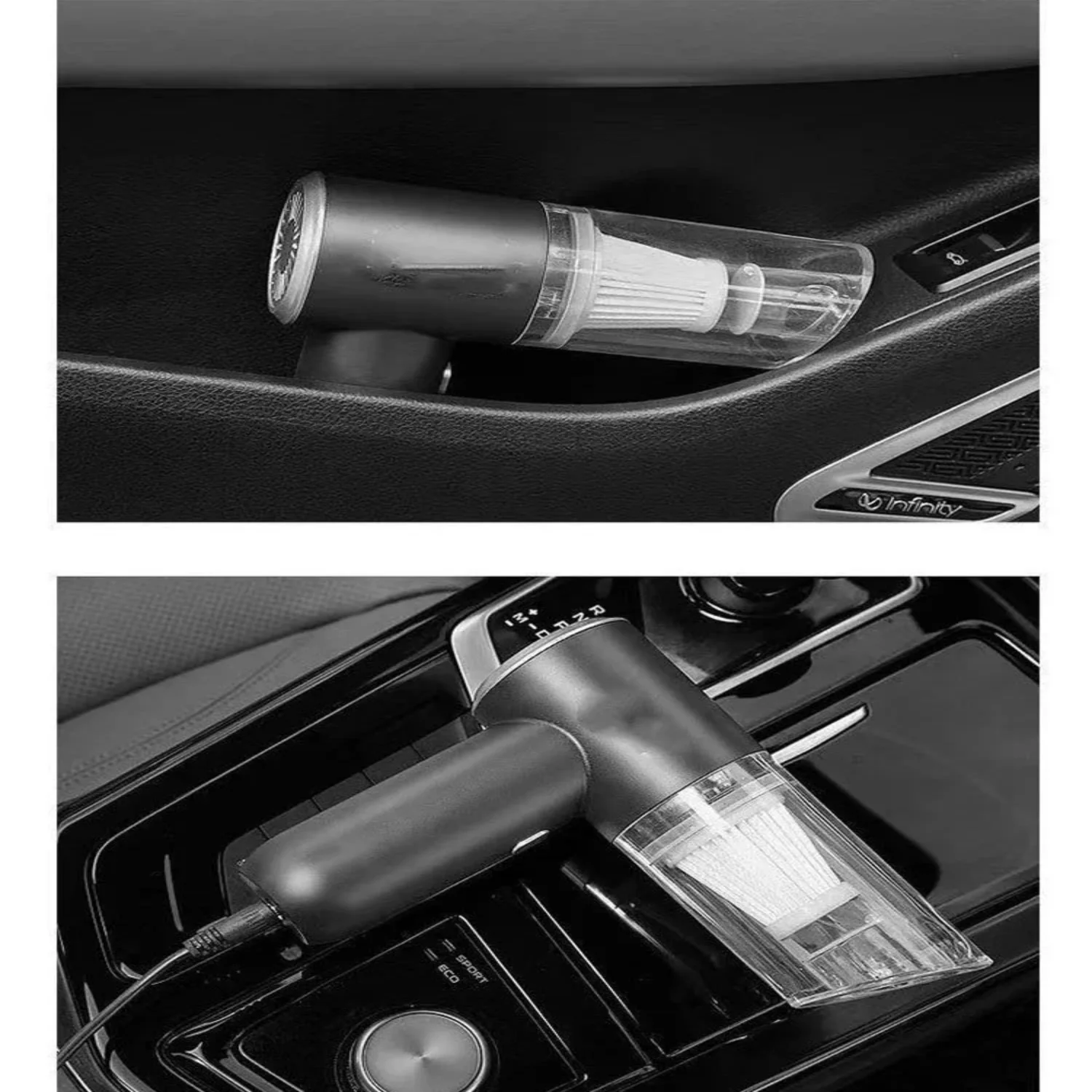 2 in 1 High Power Car Vacuum Cleaner Strong Suction Handheld Wireless Blower Portable