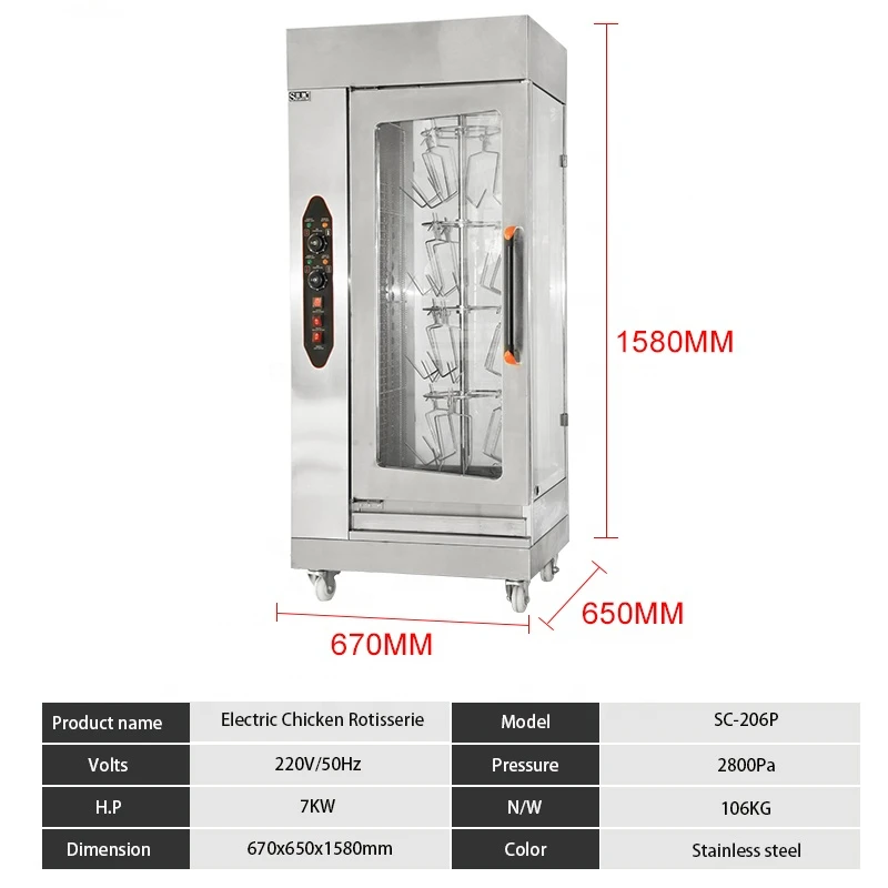 Chiński urządzenie do pieczenia kurczaka gazowy grill 360 pionowa rotacja elektryczna piec rotacyjny pieczona kaczka piekarnika Shawarma