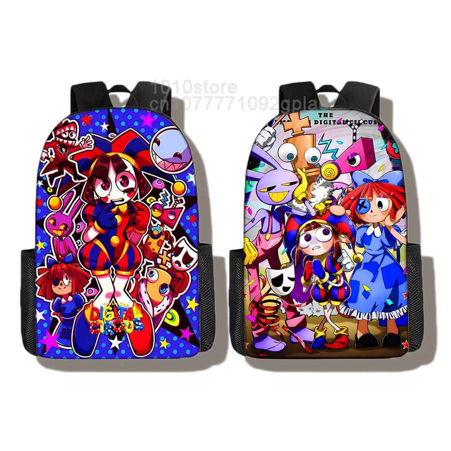 THE AMAZING DIGITAL CIRCUS Poster Backpack,Children School Student Bag,Child Go To School Package,Travel Haversack,Mochila