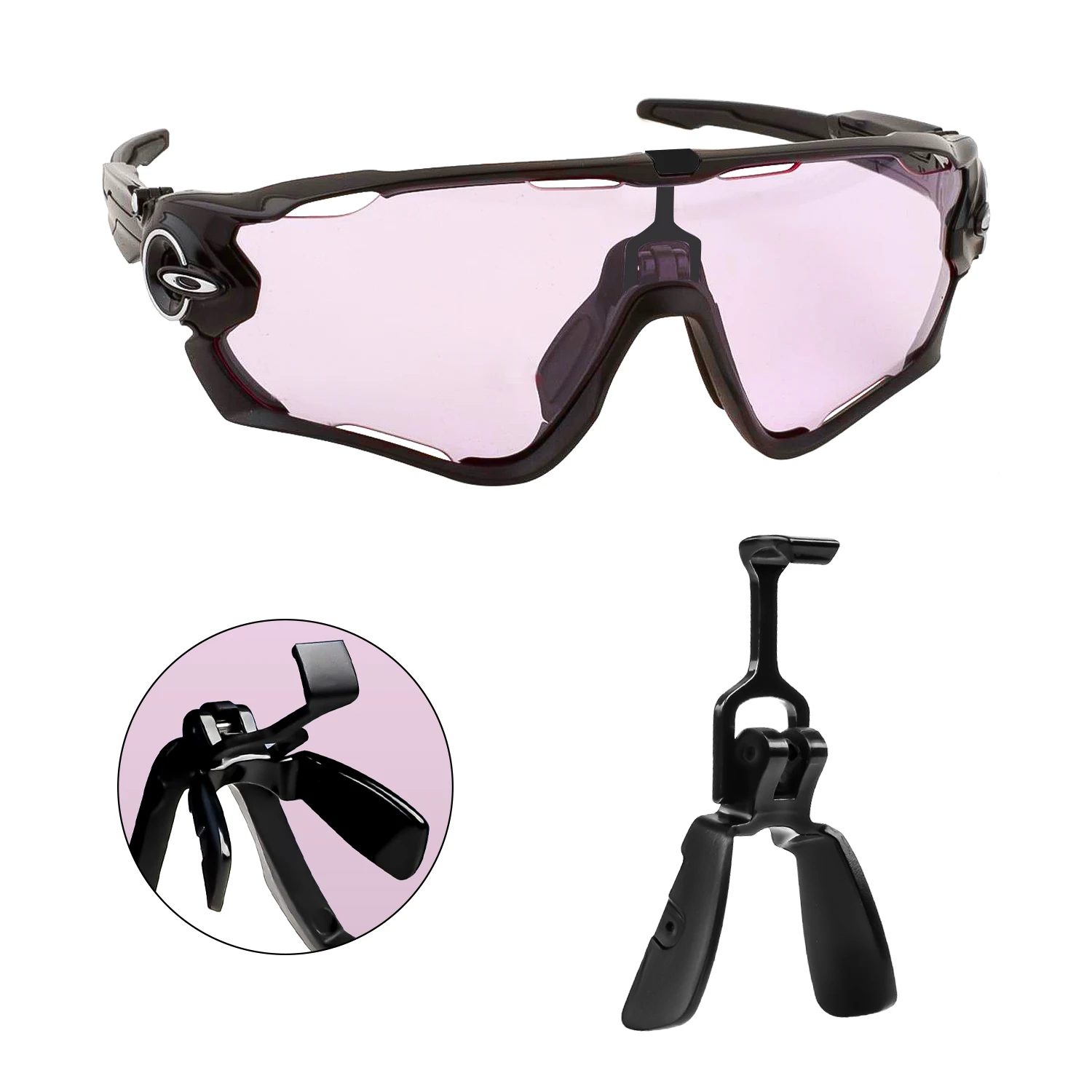 Pont nasal métallique de remplacement pour Oakley Jawbreaker OO9290, installation facile