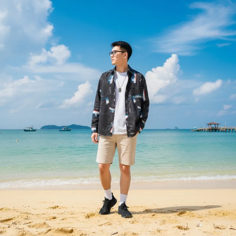 

Винтажная рубашка с длинным рукавом с цветочным принтом для мужчин и женщин, японская ретро картина маслом, свободный крой, топ для пар, повседневная мода