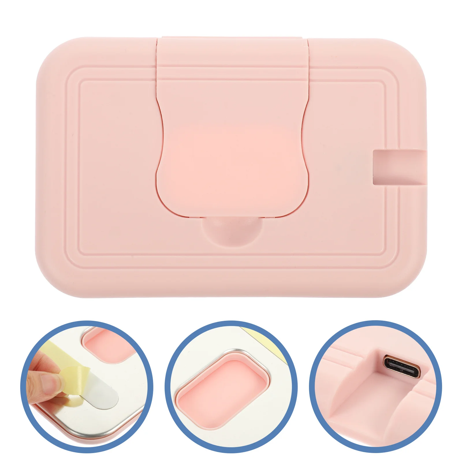 Aquecedor de lenços umedecidos para bebês, portátil, material pp premium, leve, controle de temperatura para casa, viagem, uso em carro, aquecimento rápido e seguro