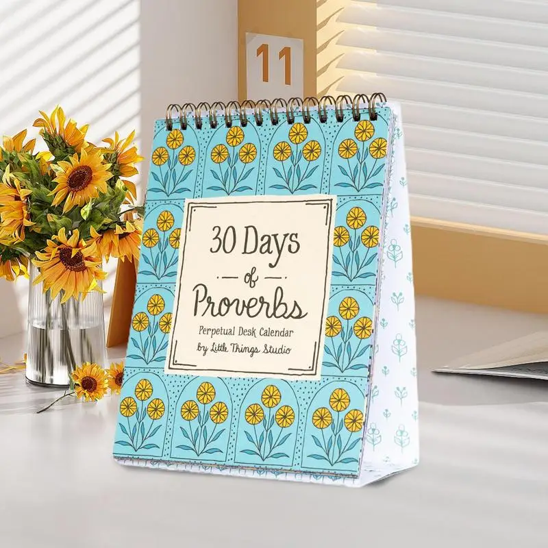 Motivational Calendar 30 Days Inspirational Wall Perpetual Calendars Desk Accessories Home Decor Daily Planner For Family