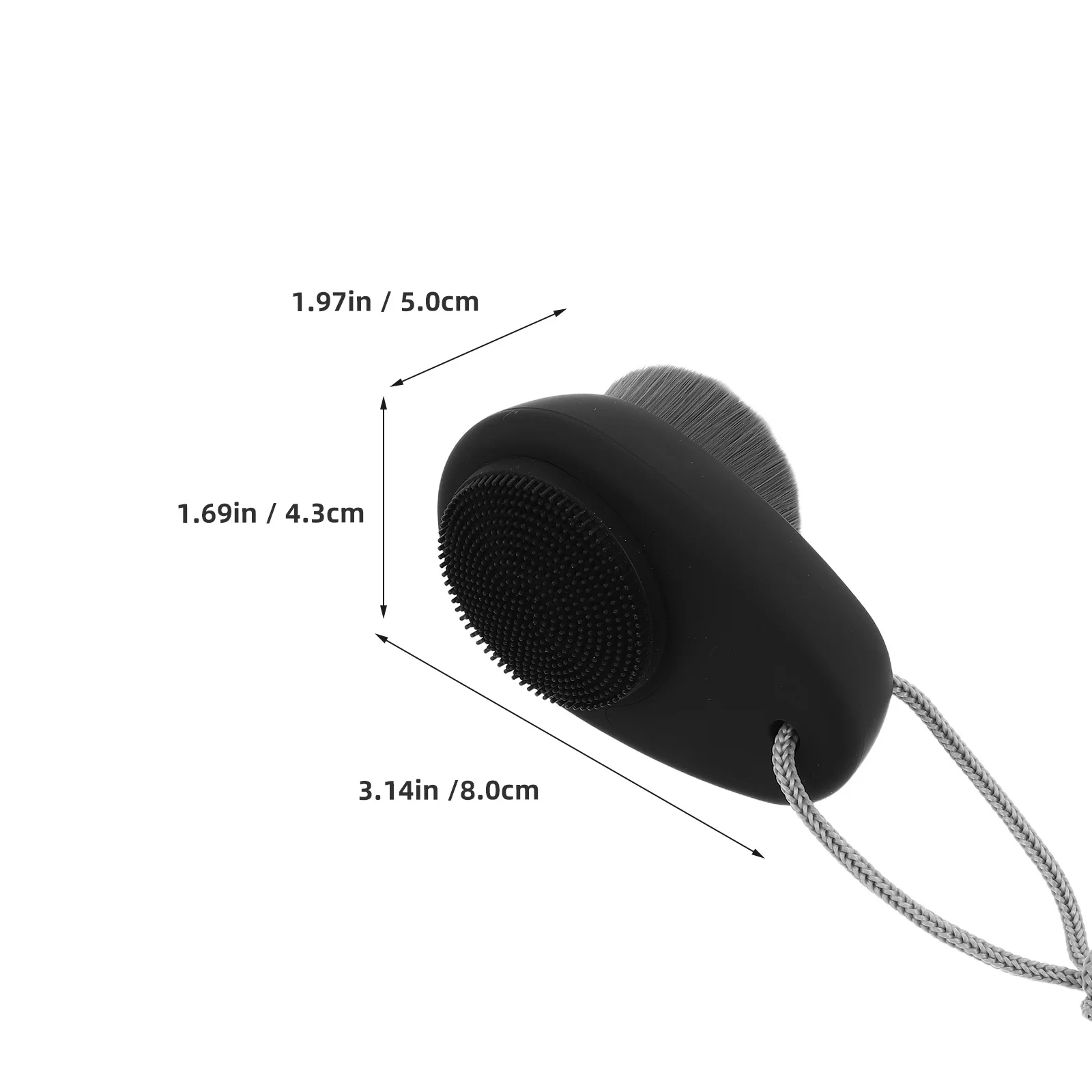 Dual-Sided Silicone Facial Pore Brush Soft Exfoliating Face Scrubber Deep Cleansing Massage Tool for Skin Care