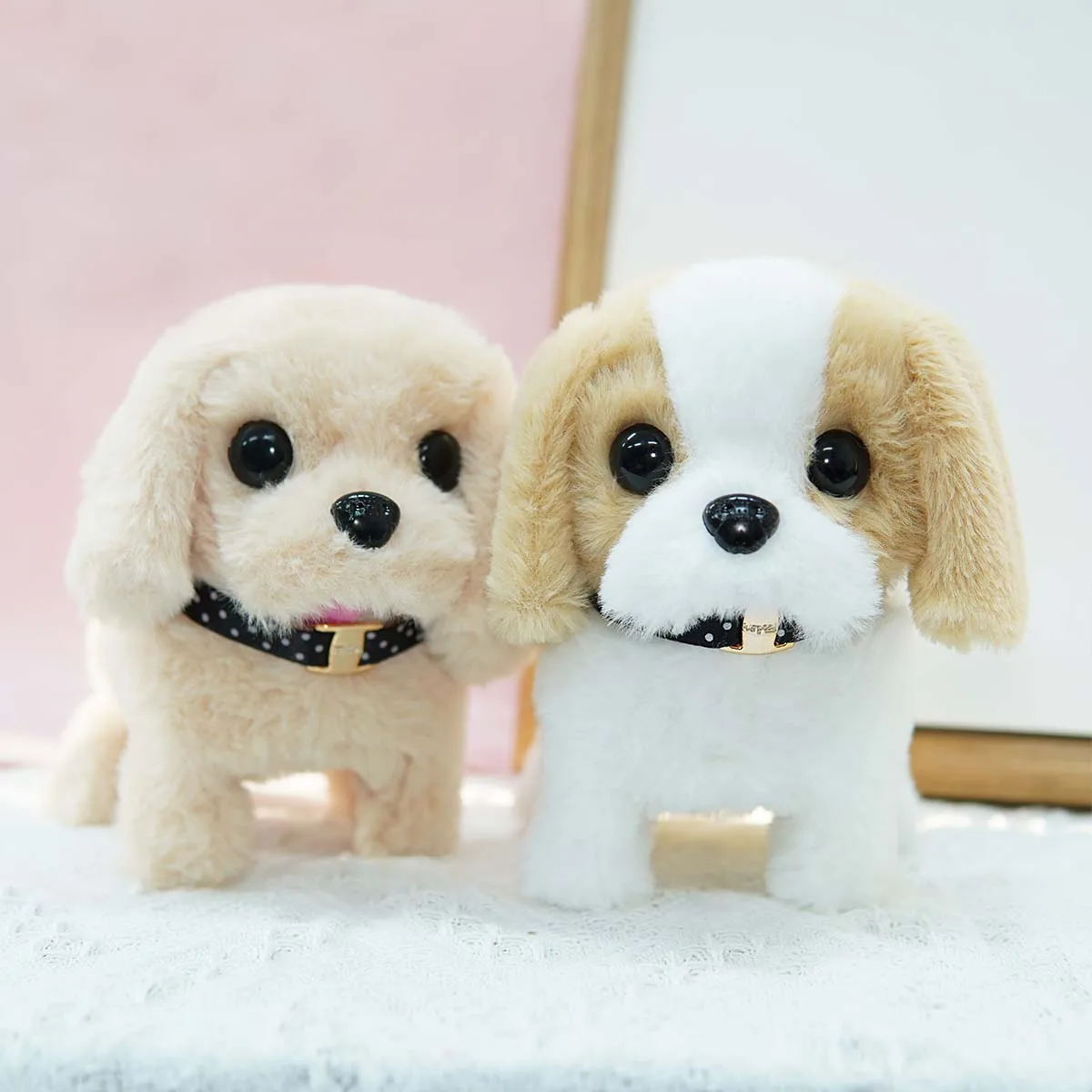 Moving Dog Toy Plush Electric Pet Children's Toy Simulation St. Bernard Golden Retriever Bichon Frise Cartoon Doll