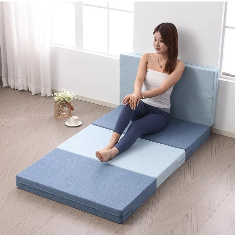 Foldable Tatami Mats High-density Sponge Napping Mattress Removable Washable Floor Sleeping Mat Soft Lazy Tatami Yoga Mat