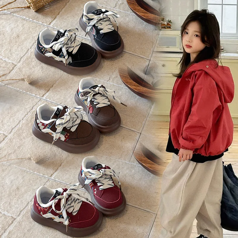 Children's Sneakers New Board Shoes Boys Shoes Soft Sole Girls Children's Shoes Fashion Sport Shoes