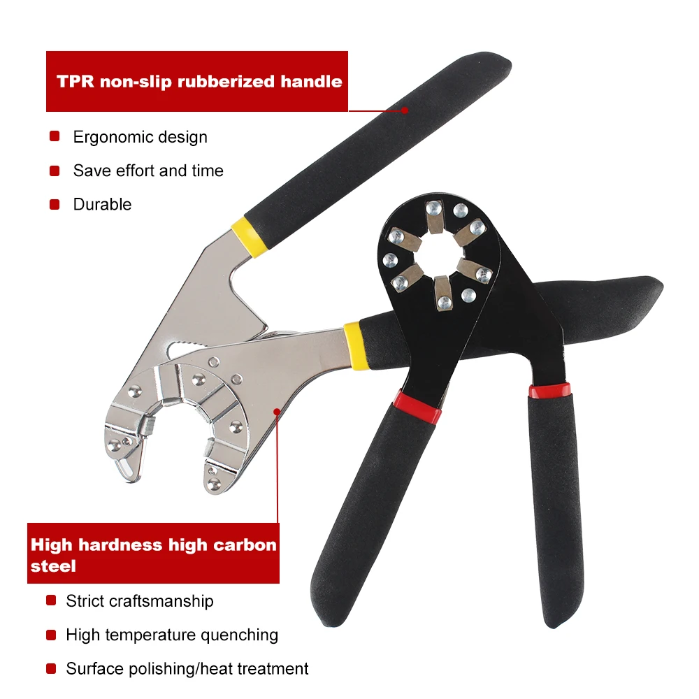 Repair Removal Tool 6/8 Inch Universal Multifunctional Manual Tool Torque Spanner Adjustable Wrench External Hexagon