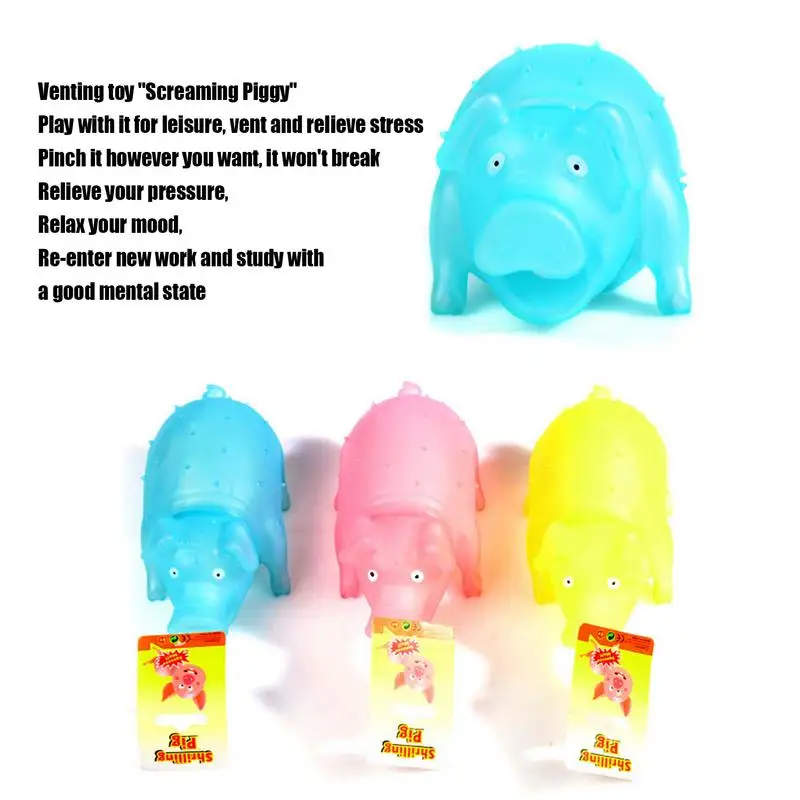 Squeeze Tiere Für Kinder Schweine Geformt Prise Zappeln Squeeze Sensorischen Spielzeug Mit Sound Stress Relief Ostern Korb Stuffers Für Kinder