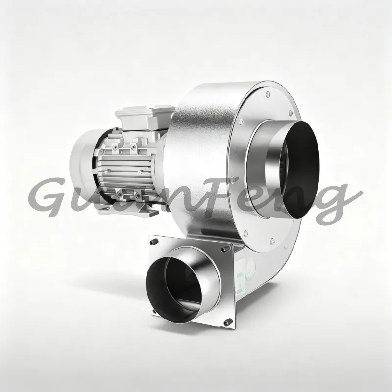 304 Stainless Steel DF Multi‑Wing Industrial Centrifugal Fan, High‑Temp Resistant Blower 220V‑380V with Strong Suction for Indus