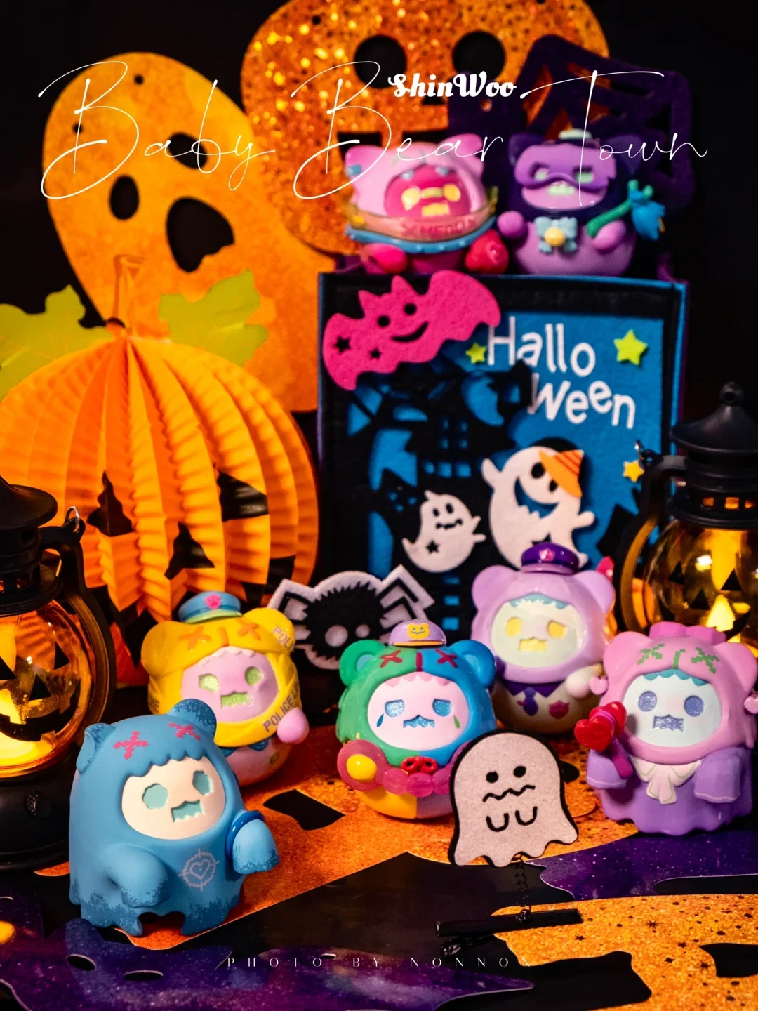 

Новый оригинальный Shinwoo Ghost Bear Bad Bear Urban Series, слепая коробка, игрушки, фигурки, модные настольные украшения, подарки для девочек на Хэллоуин