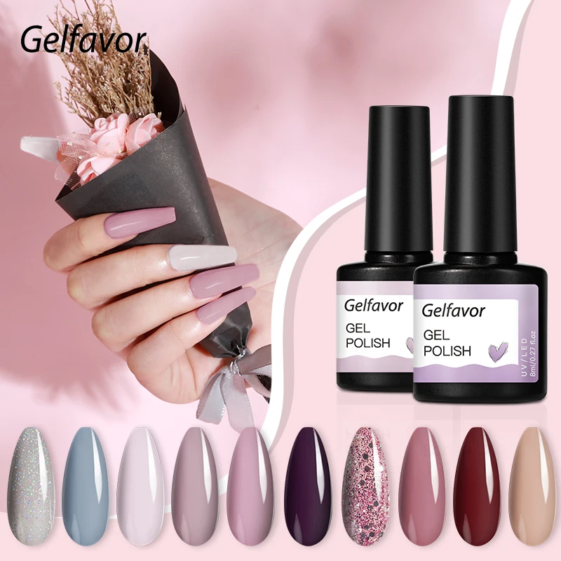 

ROSALIND 5/8ml Flash Gel UV Polishes Plastic Bottle Glitter Nail Art Gel Varnishes Soak Off Semi Permanent Base Top Coat Hybrid