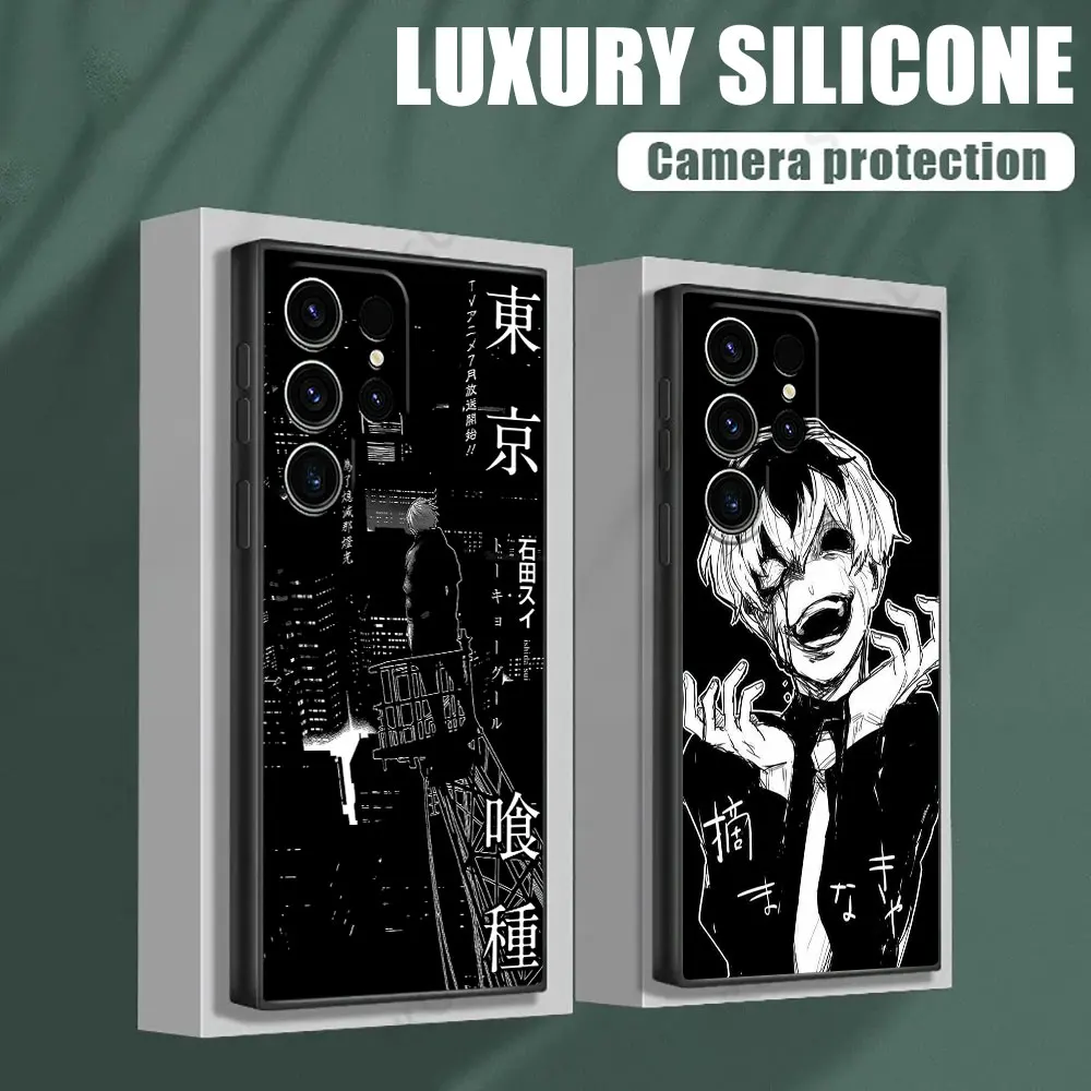 

Tokyo Ghoul Phone Case For Samsung Galaxy S24FE Case S25 S23 S21 Ultra S20 S24 FE S22 Plus A35 A54 A55 5G Cover Ken Kaneki Anime
