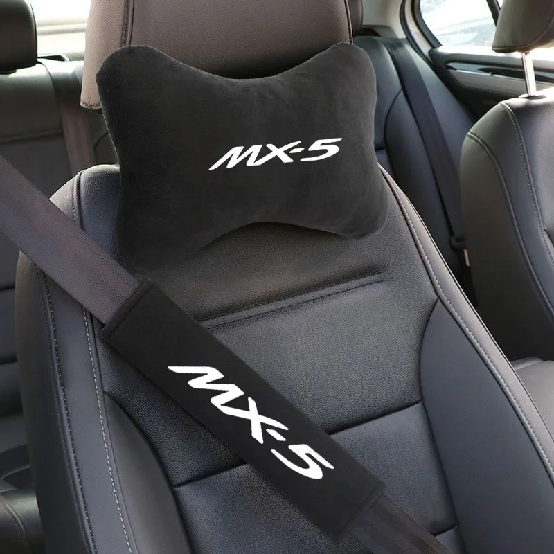 

Car Headrest Neck Pillow Seat Belt Shoulder Protector for MX-5 MX5 Miata Na Nb Nc Nd Axela Atenza MS Auto Accessories