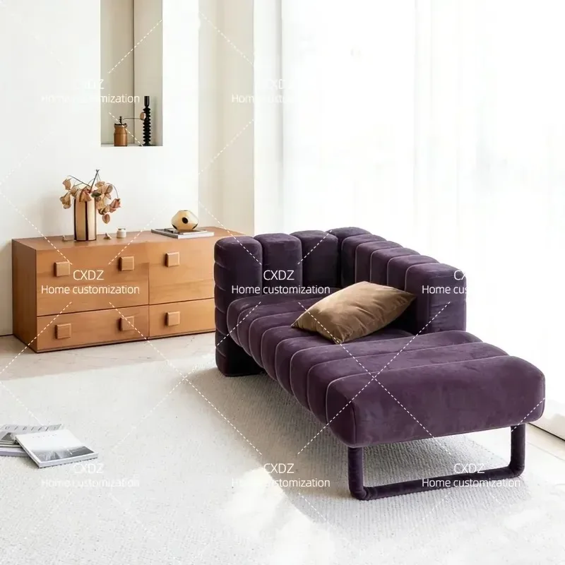 Imagen 5: Sofá de Tela de Lujo Estilo Nórdico para Apartamentos Pequeños, Sala de Estar, Sofá de Ocio, Muebles Modernos Minimalistas para el Hogar