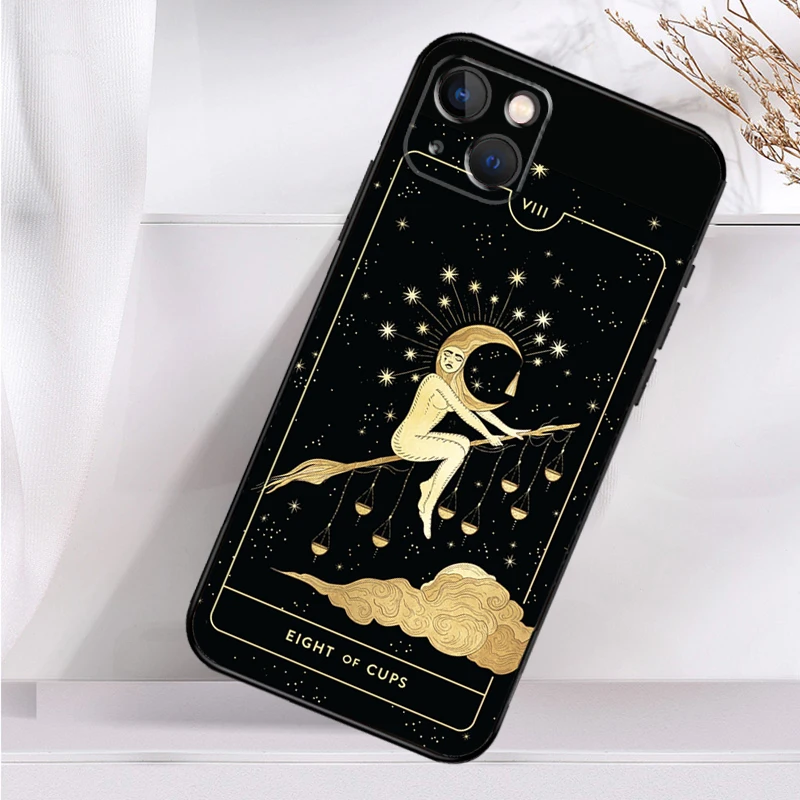 Witches moon Tarot Mystery totem Phone Case For iPhone 16 15 14 12 11 13 Pro Max 7 8 Plus X XR XS Max 13 12 Mini Cover