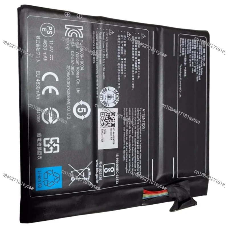 

J03 J06 YU10609-19004 3ICP6/44/109 Laptop Battery 11.4V 52.78Wh 4630mAh For Getac Wacom DTH-W1621 Mobile Studio Pro Tablet PC