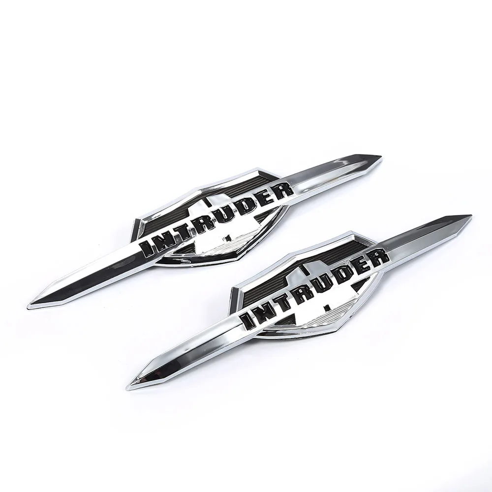 Motorcycle Chrome 3D Fuel Gas Tank Emblem Badge Decoration Decals Stickers For Suzuki Intruder VL 400 800 1500 LC1500 Volusia