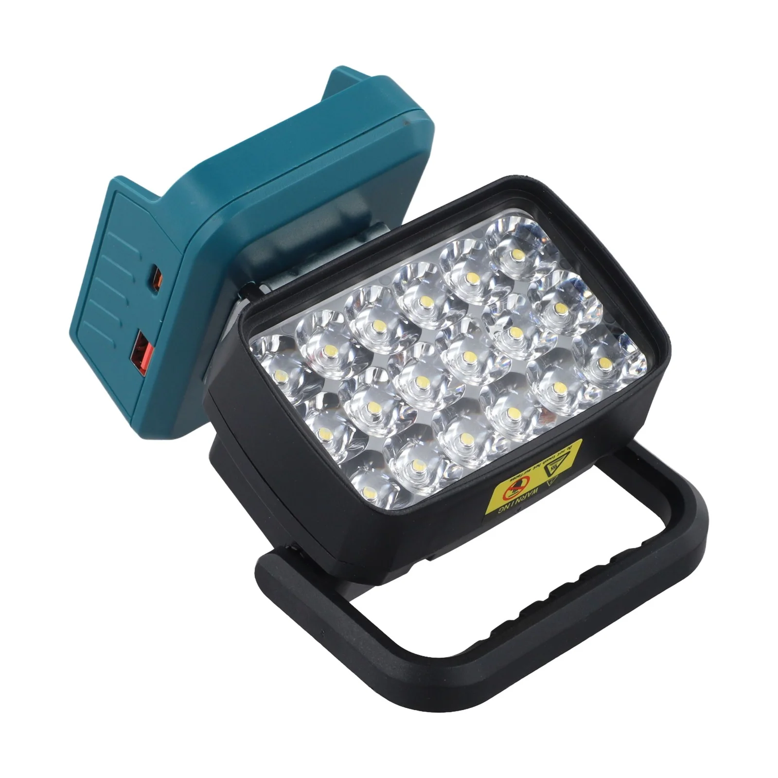 

1500 Lumens 18 LED Work Light Plastic Construction 18 LED Chips 1500lm Output Multi-device Charging Work Light