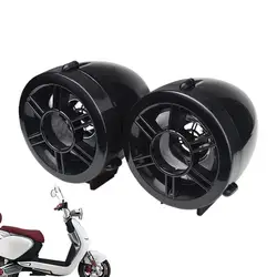 Waterproof Motorcycle Stereo Speakers Motorbike Handbar Modified Audio System With LED Lights Blue Tooth Motorcycle Accessories