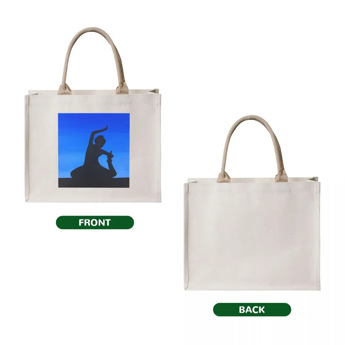 Indiase klassieke danseres Tote Bag Lady tassen draagtas universiteit Shopper tas