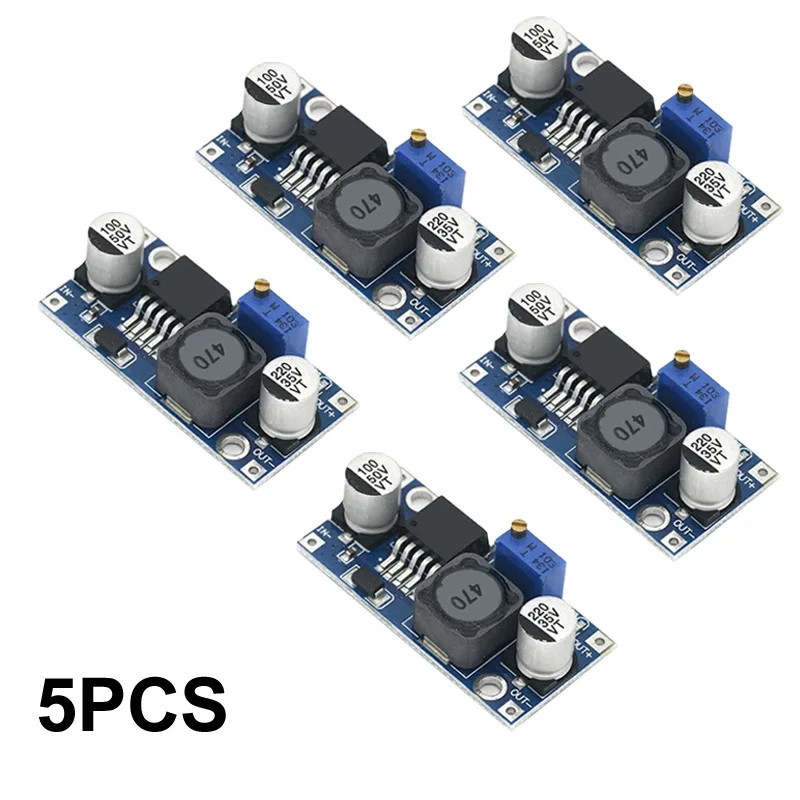 1/2/5PCS LM2596 DC-DC Step-down Power Supply Module 3A Adjustable Step-down Module LM2596S   Voltage Regulator 24V 12V 5V 3V For