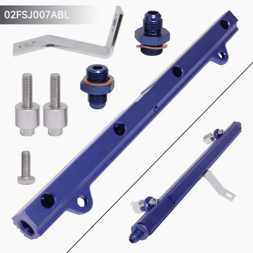AM-Upgrade Top Feed Fuel Rail  Fit For Mitsubishi Lancer Eclipse Evolution EVO4-9 4G63 96-07 Black/Purple/Blue