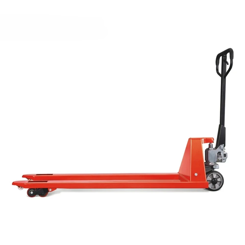 

Manual Hydraulic Paper Roll Pallet Truck Price Hand Trolley Forklift for Warehouse Material Handling