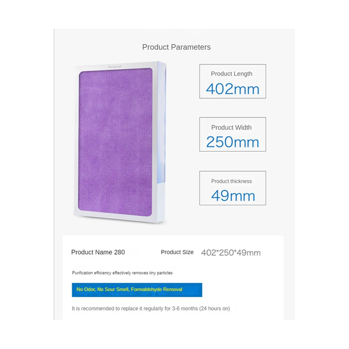 مجموعة فلاتر الكربون المنشط لشارب -CE60-W -Z280SW -WB3-W -BB30-W1 -DX70 -BX70 أجزاء تنقية الهواء-A63M