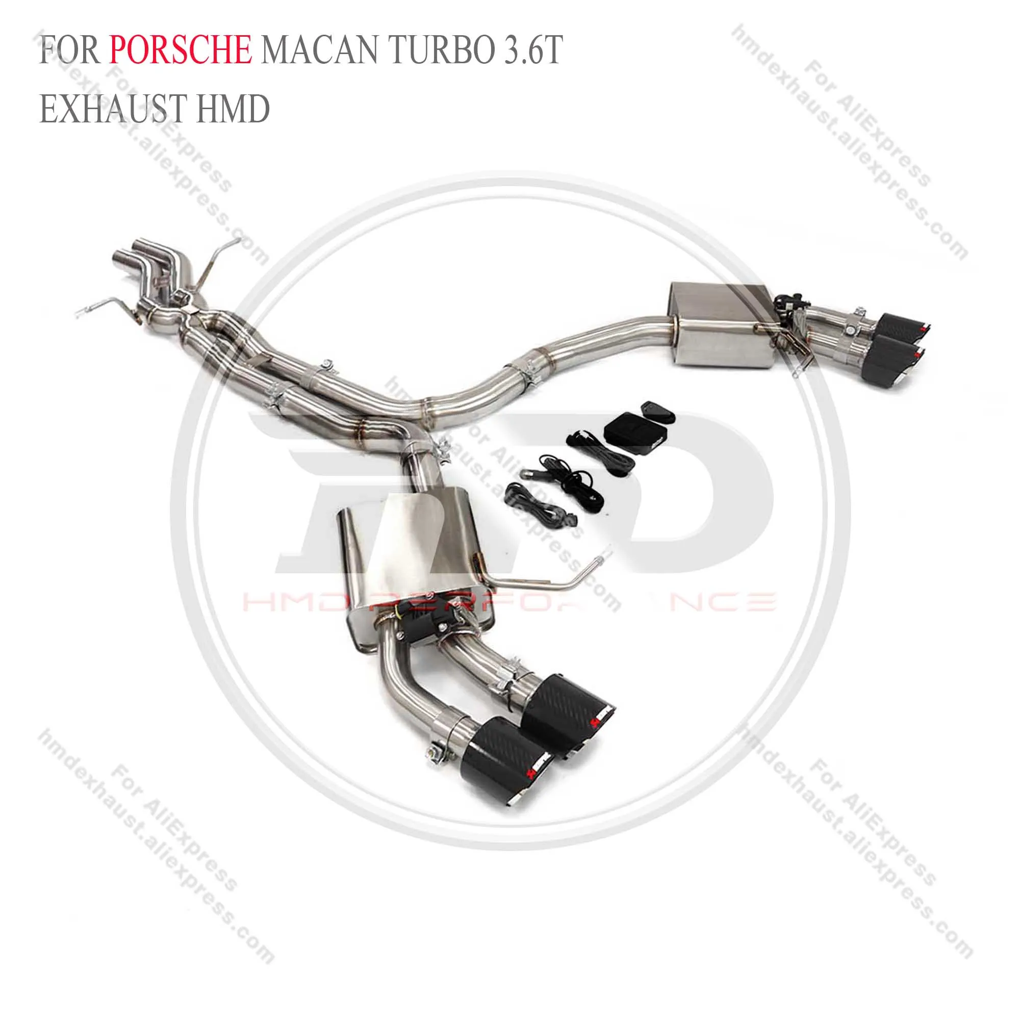 

HMD Exhaust System Stainless Steel Performance Catback for Porsche macan turbo 3.6T with valve
