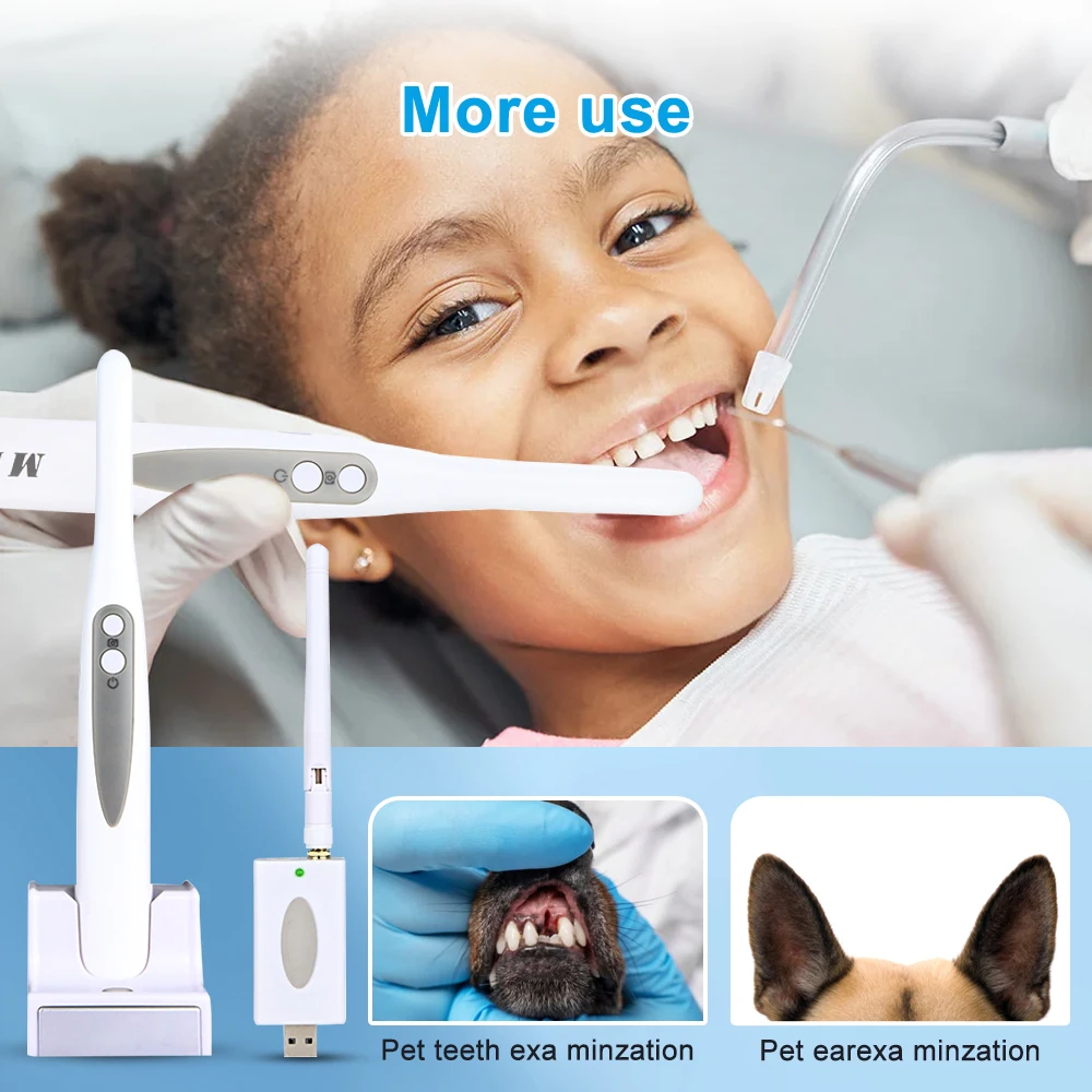 Dental Intraoral Camera AutoFocus 1080p High Resolution Wifi Endoscope Wireless 13MP Tooth Intra Oral Camera for Computer