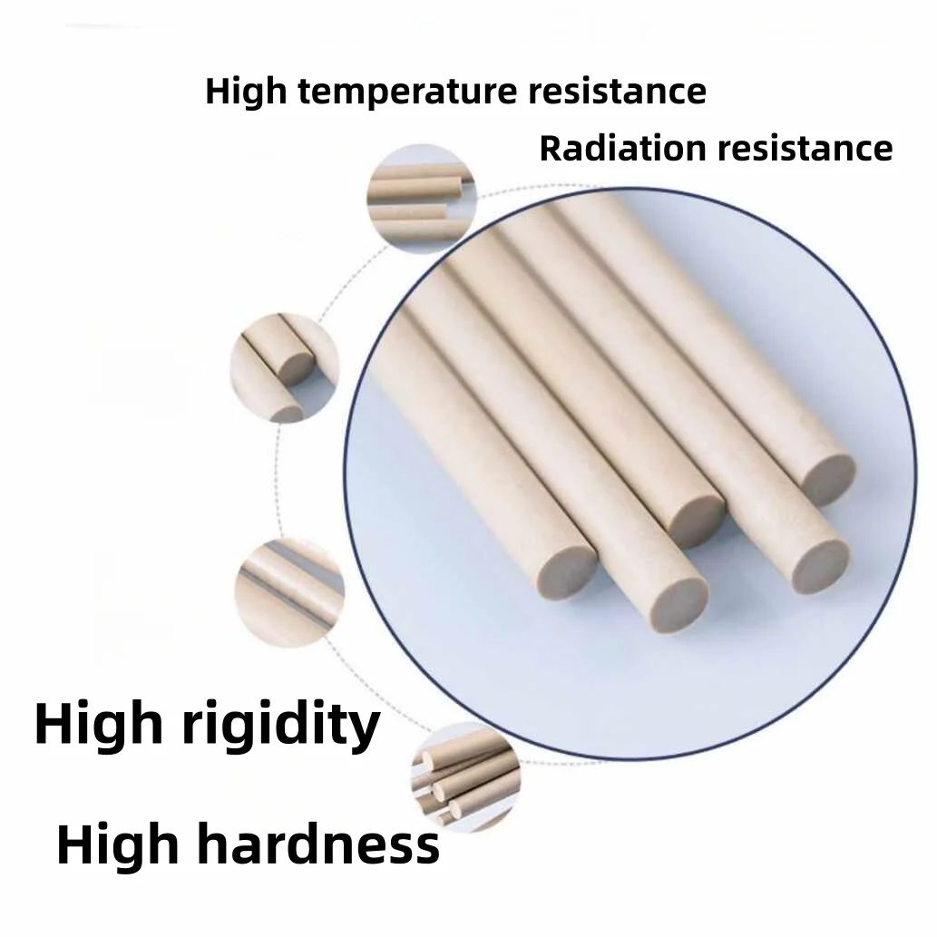 Dia 3mm-35mm PEEK Rod Polyetheretherketone Bar Stick Special Engineering Plastic Used in Energy Industry Chemical Industry