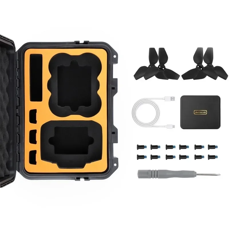 Maleta impermeable de gran capacidad para DJI Neo, bolsa de almacenamiento, caja portátil de viaje dura de seguridad para accesorios DJI Neo RC N3